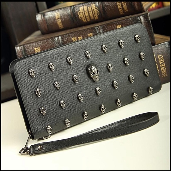 Thomas Wylde Handbags - THOMAS WYLDE BLACK SKULL WALLET☠️